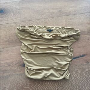 Dynamite bronze off shoulder top